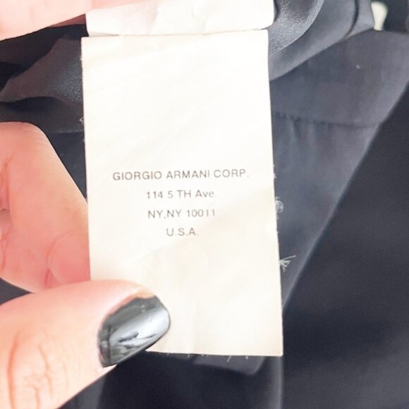 NWT Armani Collezioni Wool Pencil Skirt Black size 40 (US 4) - Picture 5 of 6